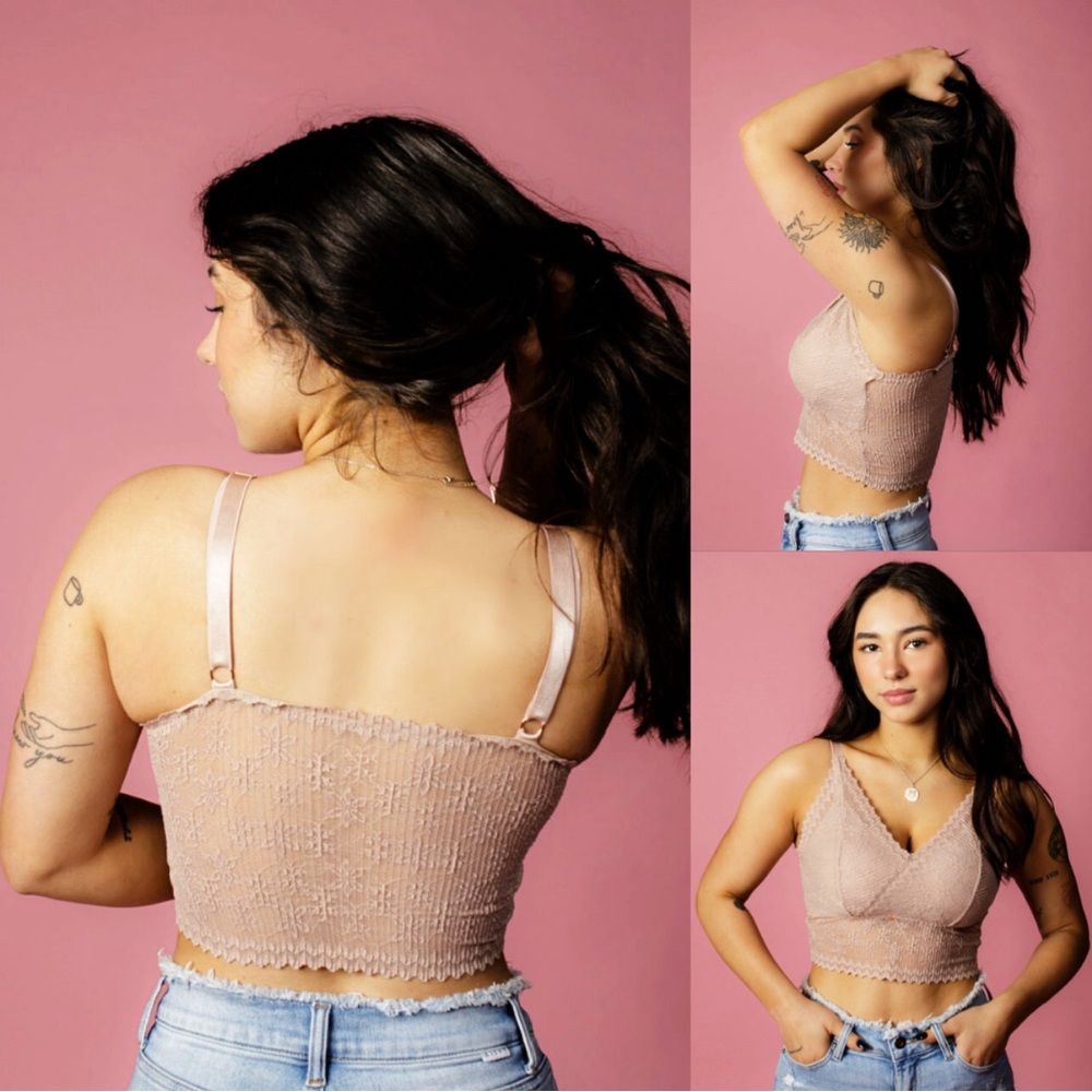 Jady K Skye Lace Bralette in Mocha